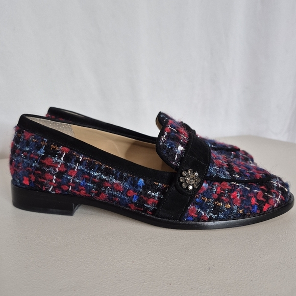 Talbots Tweed Leighton Loafer Slip-On Classic Feminine Colorful Style - Size 7.5 - Picture 1 of 15